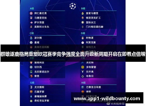 群雄逐鹿格局重塑欧冠赛季竞争强度全面升级新周期开启在即看点倍增 群雄逐鹿格局重塑欧冠赛季竞争强度全面升级新周期开启在即看点倍增