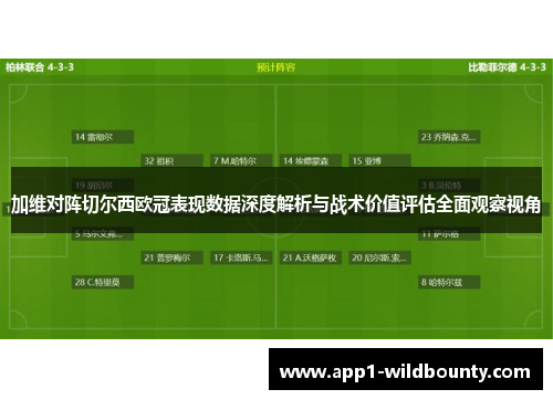 加维对阵切尔西欧冠表现数据深度解析与战术价值评估全面观察视角